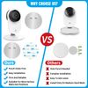 4 Pack Indoor Wall Mount for Yi Home Security Camera, No Punching, Extremely Simple Installation (Camera is NOT Included)