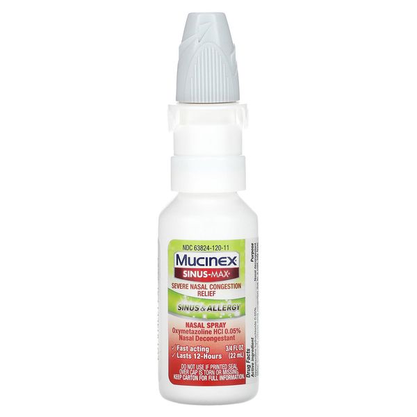 Sinus-Max, Severe Nasal Congestion Relief, 0.75 fl oz (22 ml)
