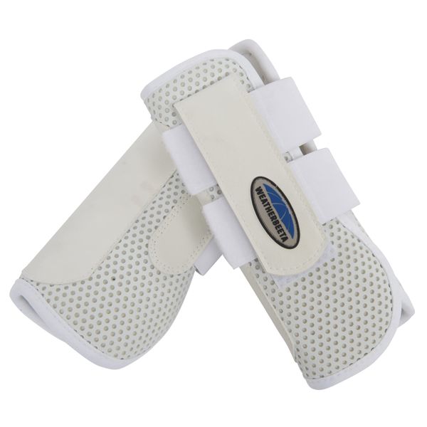 WeatherBeeta Lite Open Front Boots, White, Warmblood