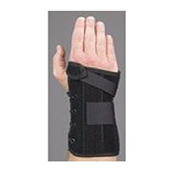 Med Spec Wrist Lacer, 8" Black - X-Small Right
