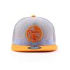 True Heads Summer Vibes Grey and Orange Snapback Baseball Cap