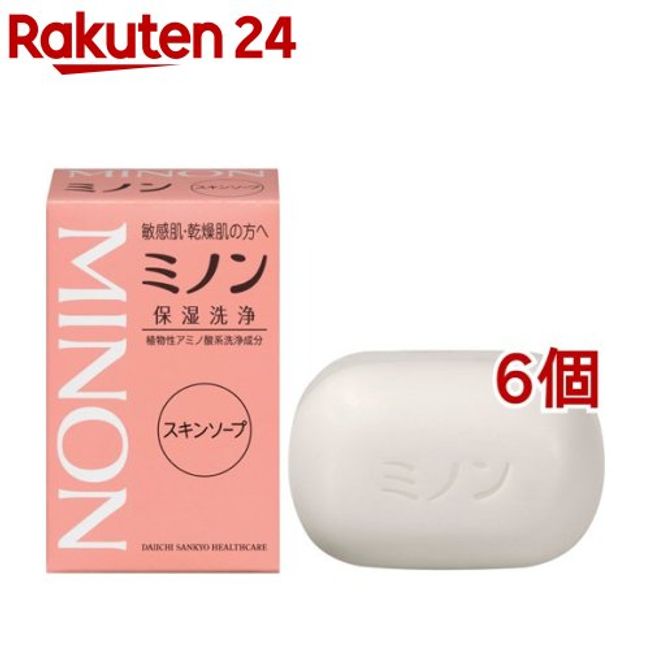 Minon Skin Soap (80g*6 pieces set) [MINON]