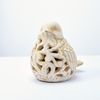 Tea Light Bird Cement Effect Garden Home Ornaments