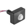 Outdoor Black 240V Mini Recessed PIR Motion Lighting Sensor/IP65 Detector