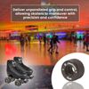 Sure-Grip All American Plus Indoor Black Wheels - Made of Vanathane Technology with 55mm Diameter Wheels - Tough and Lightweight - Hard Rink Wheel - Suitable for Beginners - Set of 8 Wheels