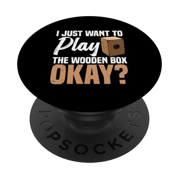 Musiker Instrument Holzbox Percussion Percussion Peruvian Cajón PopSockets Klebender PopGrip
