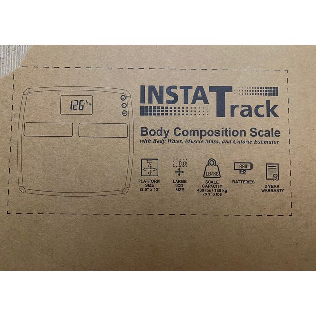 InstaTrack TS-502 Digital Body Fat/BMI Bathroom Scales with User Recognition