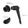 sourcing map 8pcs Adjustable Clamping Lever Handles M10 Female Thread Knobs Rotating Screw Locking Quick Release Ratchet Push Button Handle, Black