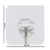 Strong Self Adhesive Hooks, Reusable Wall Hooks for Hanging, Waterproof and Transparent Wall Hooks, Pack Size 20