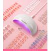 MelodySusie Portable UV LED Nail Lamp for Semi Cured Gel Nail Strips, Art04 6W Mini UV Light with 2 Timers (45s/60s) for Gel Nails, Stickers and Strips
