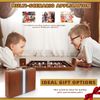 Backgammon, Backgammon Case, Backgammon Wood, with High-Quality Leather Case, Portable and Travel Backgammon Set (Brown)