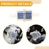 Partuto 3 Pcs Universal Motorcycle Fuel Filter - Plastic Blue Clear