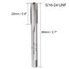 uxcell Machine Tap, 5/16-24 UNF 2B Class High Speed Steel Screw Thread Threading Milling Taps Tapping Tool