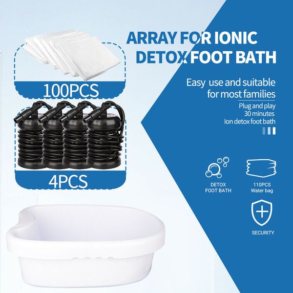 4 pack Replacement Array for Ionic Detox Cleanse Spa Bath Home Use with Tub