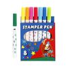 Creativ 100263 Stamp Markers, 8asstd, multicolour