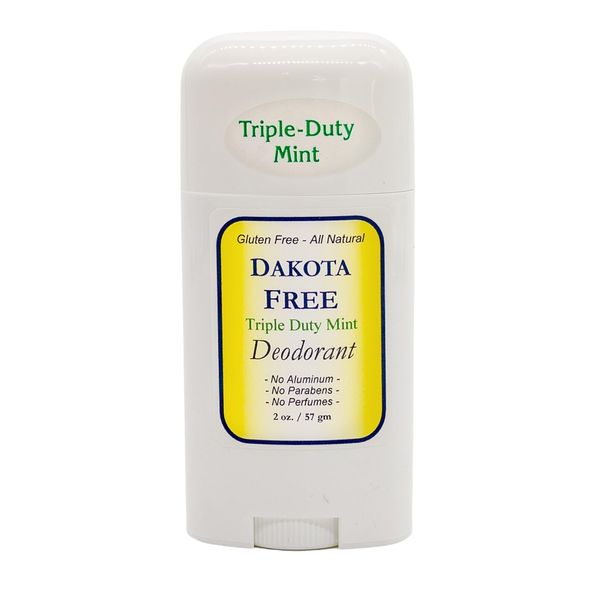 Dakota Free Triple Duty Mint Stick Deodorant 2 oz