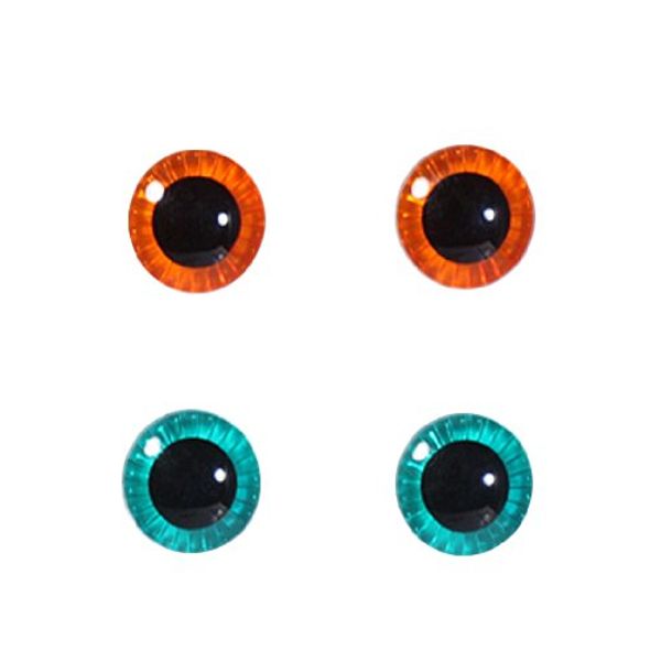 Eye Chip Selection for Pullip series Face & Body Set (Orange & Green)