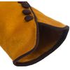 Dents Gloves WoMens Touchscreen Ochre Choc Stretch One Size Covered Buttons