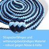 Pferdelinis Lead Rope with Panic Hook for Horses - 2m, Light Blue/Blue