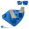 9 Pack Bolt-On Trapezoid Grinding Disc Hard Bond for Concrete Floor Grinder Tool