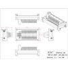 DIN Rail Mount 30Amp 48V 2x12 Position Screw Terminal Block Distribution Module