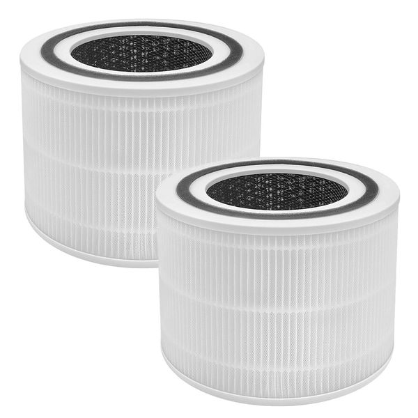 2PC True HEPA Filter Replacement for LEVOIT P350 300-RAC Air Purifier