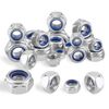 HXJDAM 60pc M5 Stainless Steel Nylock Nuts