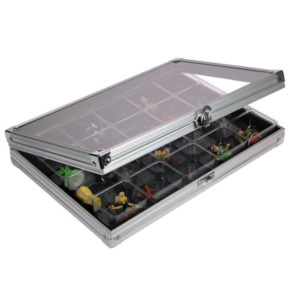 SAFE - ID - Collectors Items - Display Case for Beans, Small Minerals, Thimbles 5617