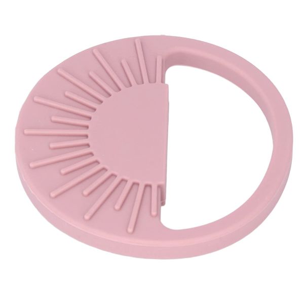 Baby Silicone Teether Toy Safe Semi Circular Sun Easy to Hold Infant Molar Teether Infant Molar Teether Baby Teether Teething Toys Baby Chewing Toys Baby Toy for Infant Soothe(007 Lavender red)