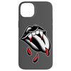 iPhone 14 Plus Vampire Fangs Teeth x Gothic Lips Blackwork Case