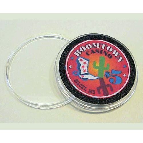 Air-tite Black Ring"I" Holders for 39mm Casino Poker Chip Holders (20 Pack)