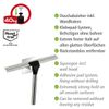 Turbo-Loc® Quadro Stainless Steel Shower Squeegee