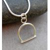 Handmade Equestrian Sterling Silver Stirrup Necklace Gift Wrapped