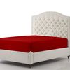 Sapphire Collection 300 Thread Count 100% Egyptian Cotton Fitted Sheets (Double, Red)
