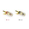 4 Pcs Terminal Speaker Poles Copper Crystal Binding Posts for Audio Crystal Binding Column Speaker Terminal