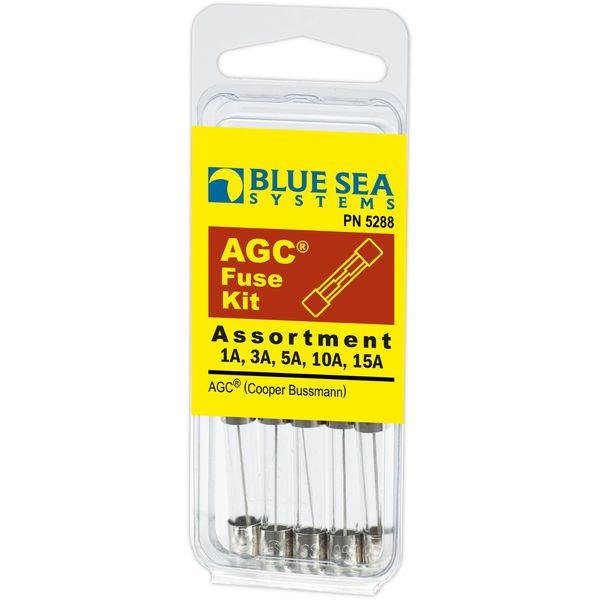 Blue Sea Systems 5288 AGC Fuse Kit, 5 Piece