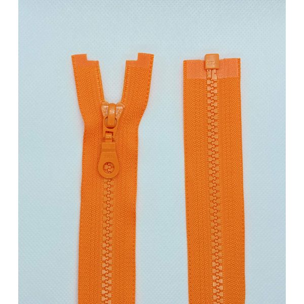 Li YKK Zip Plastic Teeth No.5 Medium Coarse Separable (006 Yellow Orange, 80 cm)