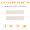Ahvqevn 2x Wire Wound Ceramic Cement Resistor 8 Ohm 20W 5%