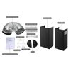30 inch Range Hood Wall Mount Kitchen 3-Speed Touch Panel Vent Black Painted New