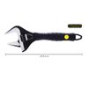 Sharp-tec 10 inch Adjustable Spanner, 50mm Wide Jaw Opening Adjustable Wrench, 250mm Plumbing Tools Set for Plumbers