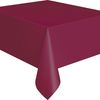 Unique Plastic Party Tablecloth Reusable Rectangular (19 Colours, Sold Single) Pink One Size