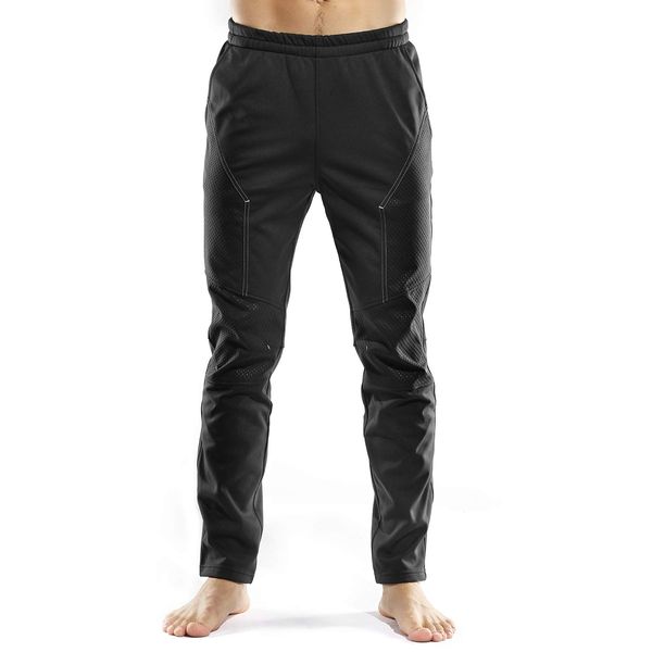 INBIKE Cycling Running Pants Jogger Winter Windproof Long Straight Sweat Pants Black X-Large TJ