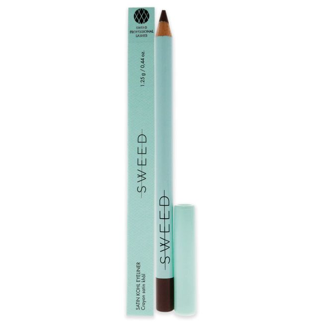 Sweed Satin Coal Ultra Creamy Dusty Brown Eyeliner - Waterproof and Long Wearing Eye Pencil with Intense Colour