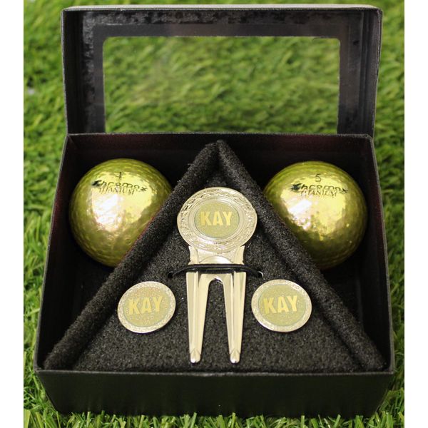 Best Impressions Chromax Golf Gift Box (Metallic Gold)