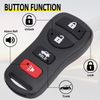 2pc Replacement Keyless Entry Remote Control Key Fob For 2007-2017 Nissan Sentra