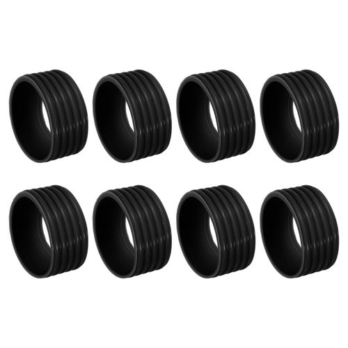 PATIKIL Badminton Racket Handle Grip Ring, 8 Pack Racquet Fix Ring Grip Band Rubber Ring Non-Slip Absorbent Overgrip in Place, Black