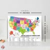 United States Map - USA Poster, US Educational Map - 8.5 x 11 - 10 Per pack