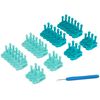 Authentic Knitting Board Flexee Chunky Loom Links, Teal & Turquoise 36 Piece