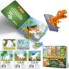 Dinosaur Puzzle, Interactive Dinosaur Puzzle Set with Augmented Reality Feature, Educational 4D Learning Game