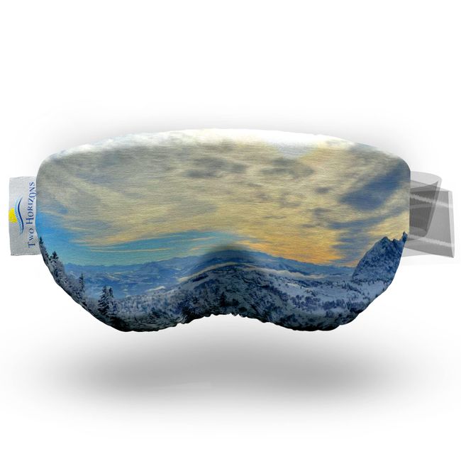 Two Horizons Skibrillen Schutz Überzug | Schützt vor Kratzern | Mikrofaser Brillen Putztuch | Style with Smile | Skibrille Schutzhülle | Ski Goggle Cover | Skibrillenschutz Überzug